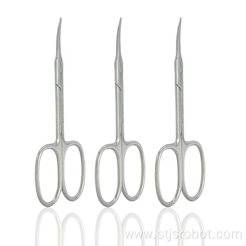 Professional Manicure For Nails Eyebrow Eyelash Cuticle Curved Scissors